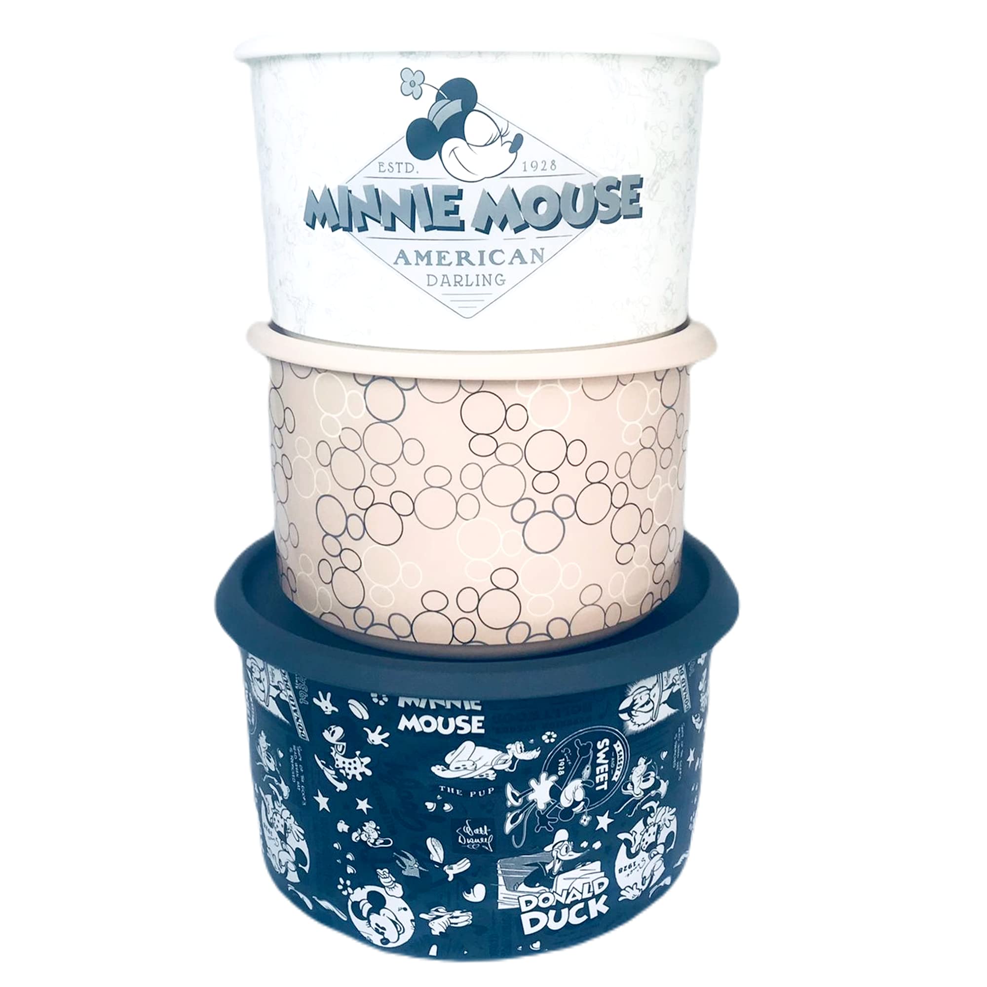 Tupperware ディズニーSラインセット Tupperware Mickey Mouse Minnie Pluto Basic Bright Canisters Disney